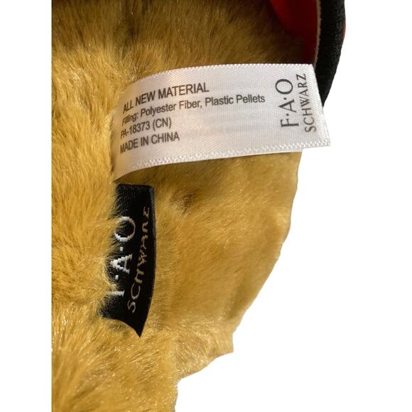 FAO Schwarz 12” Varsity Jacket Football Player Stuffed Teddy Bear Plush - Picture 12 of 14